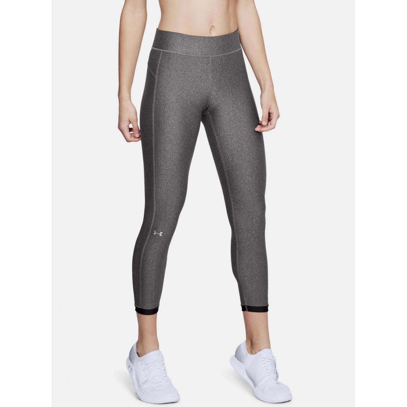Grey Women's Shortened Leggings HeatGear Armour Under Armour