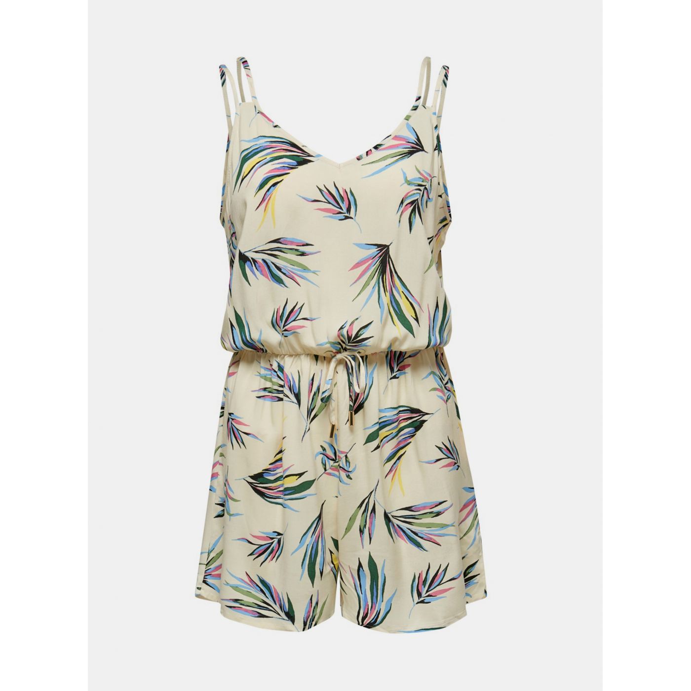 Jacqueline de Yong Tianna's light yellow patterned jumpsuit