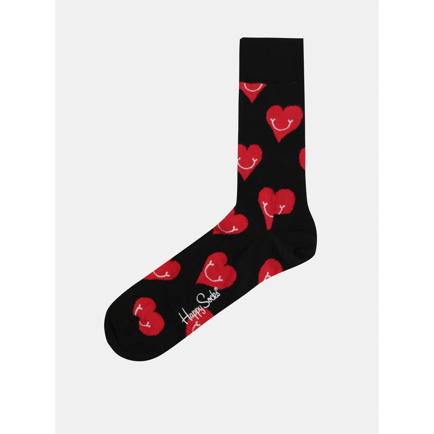 Happy Socks Smiley Heart Black Socks