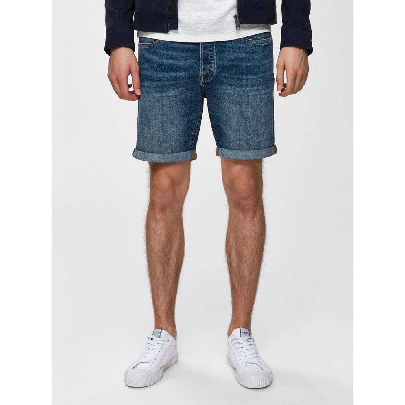 Selected Homme Halex Blue Denim Shorts