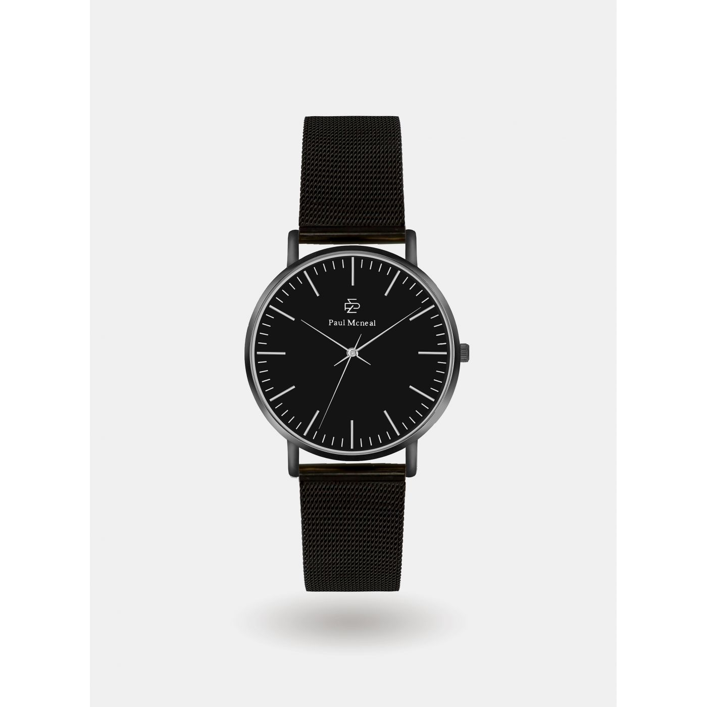 Men's watch with black stainless steel belt Paul McNeal