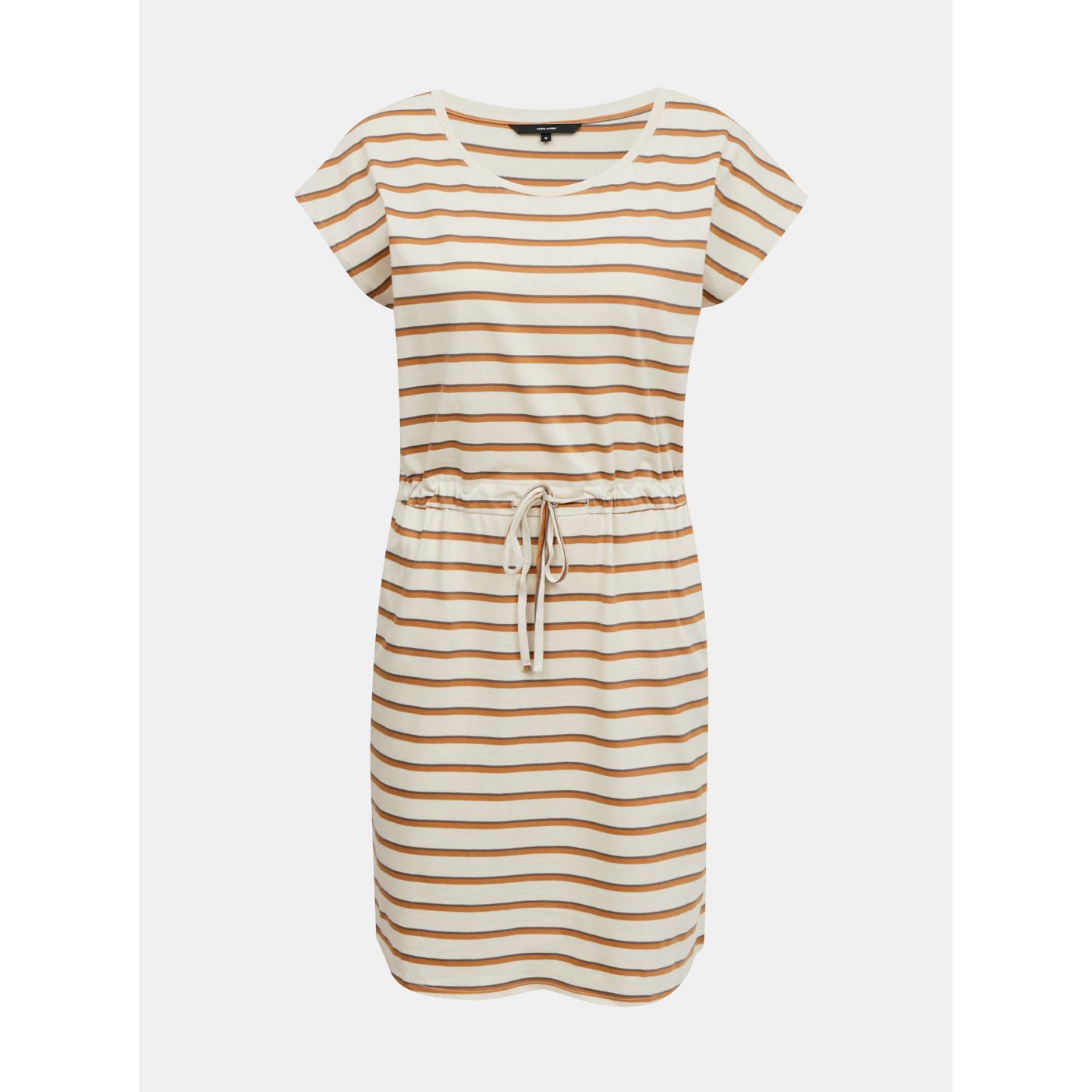 Cream Striped Basic Dress VERO MODA April