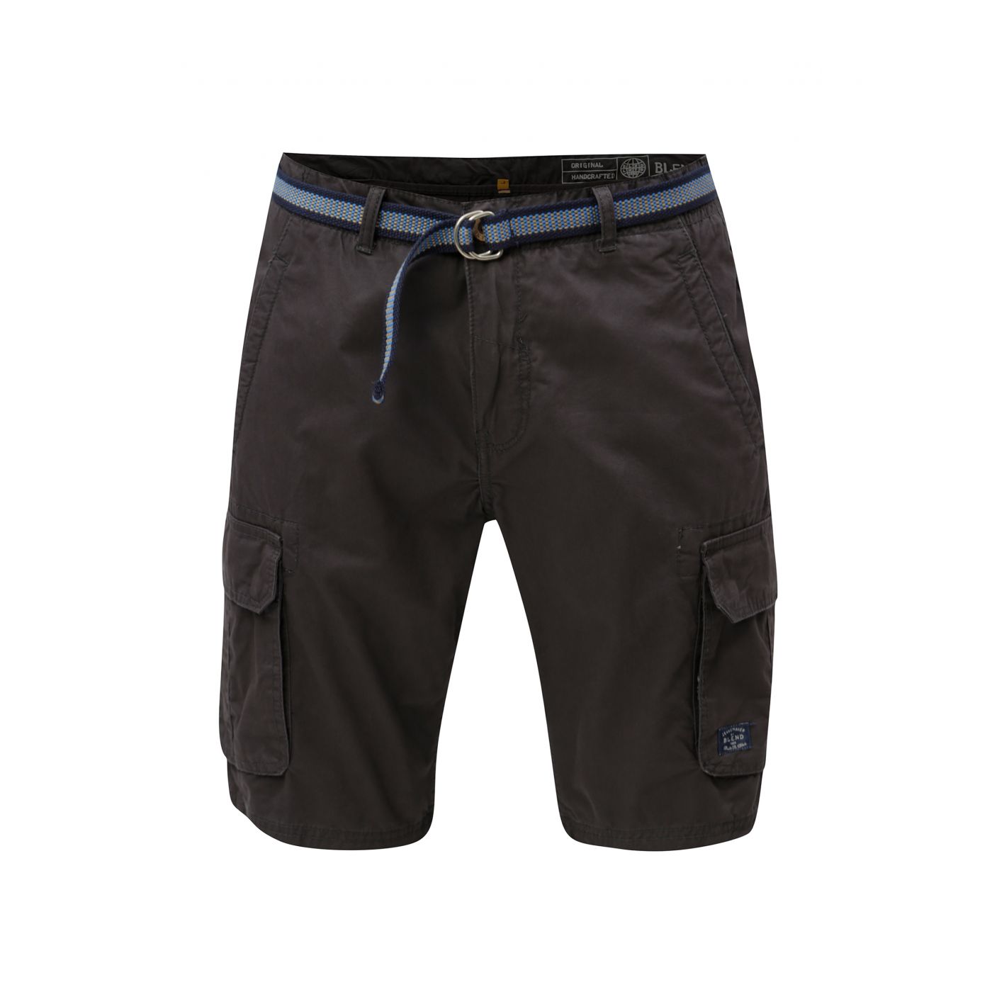 Dark Grey Shorts with Belt and Blend Pockets