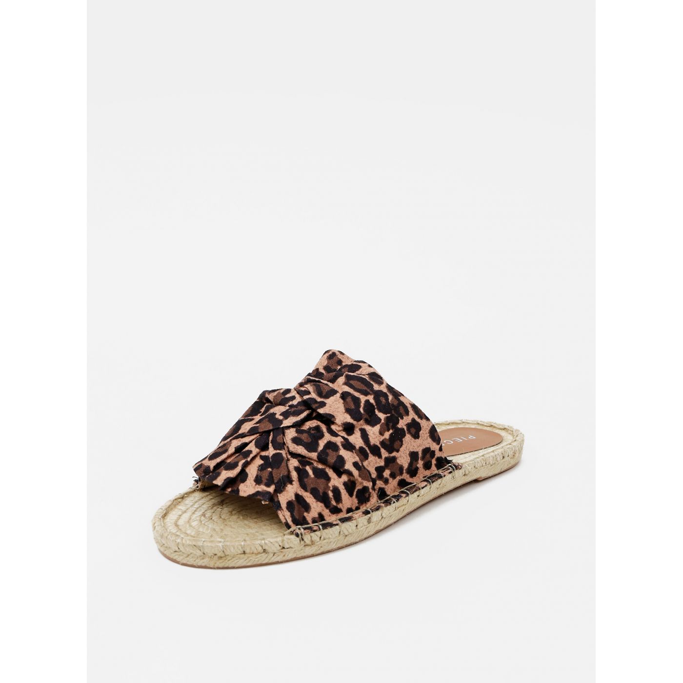 Brown Patterned Jute Slippers Pieces Alira