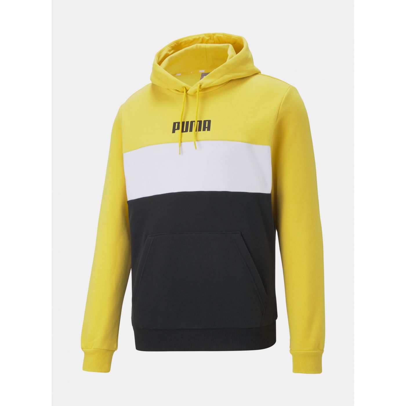 Black and yellow men's hoodie Puma