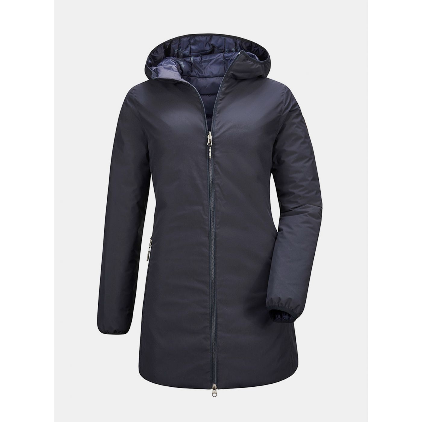 Dark blue women's double-sided coat killtec