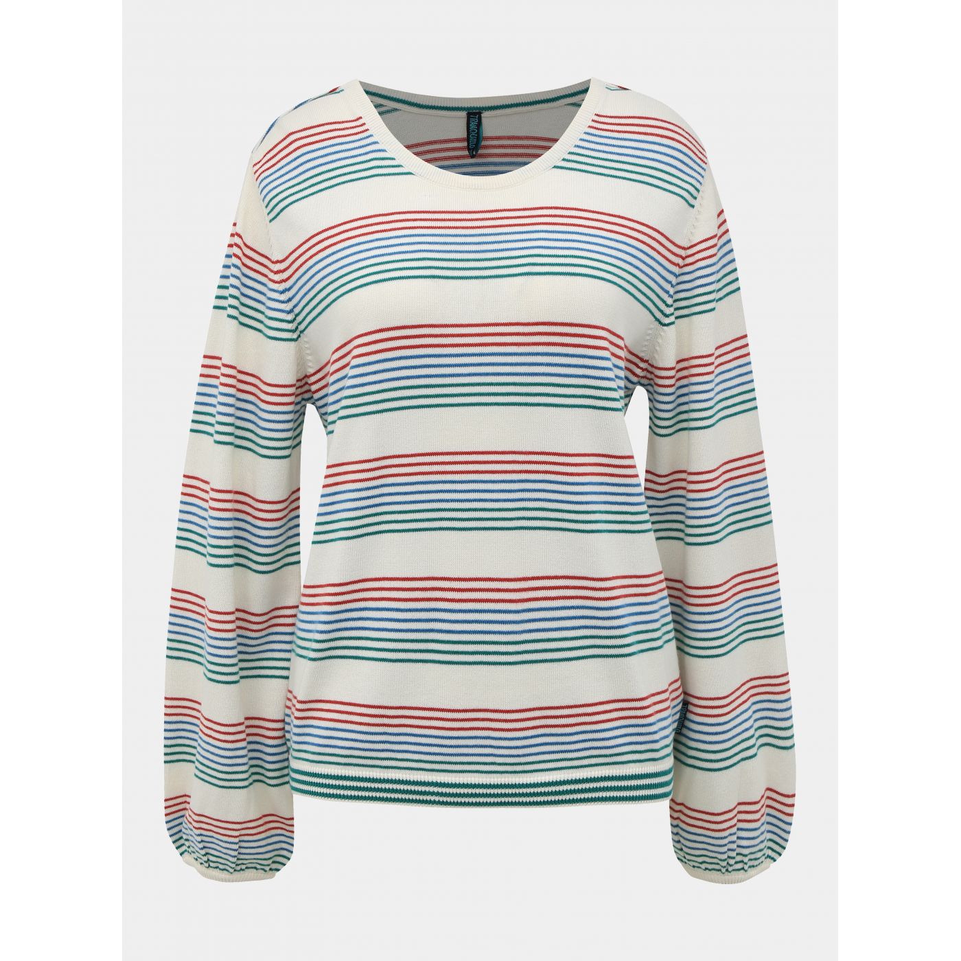 Green-white striped Tranquillo Suna sweater
