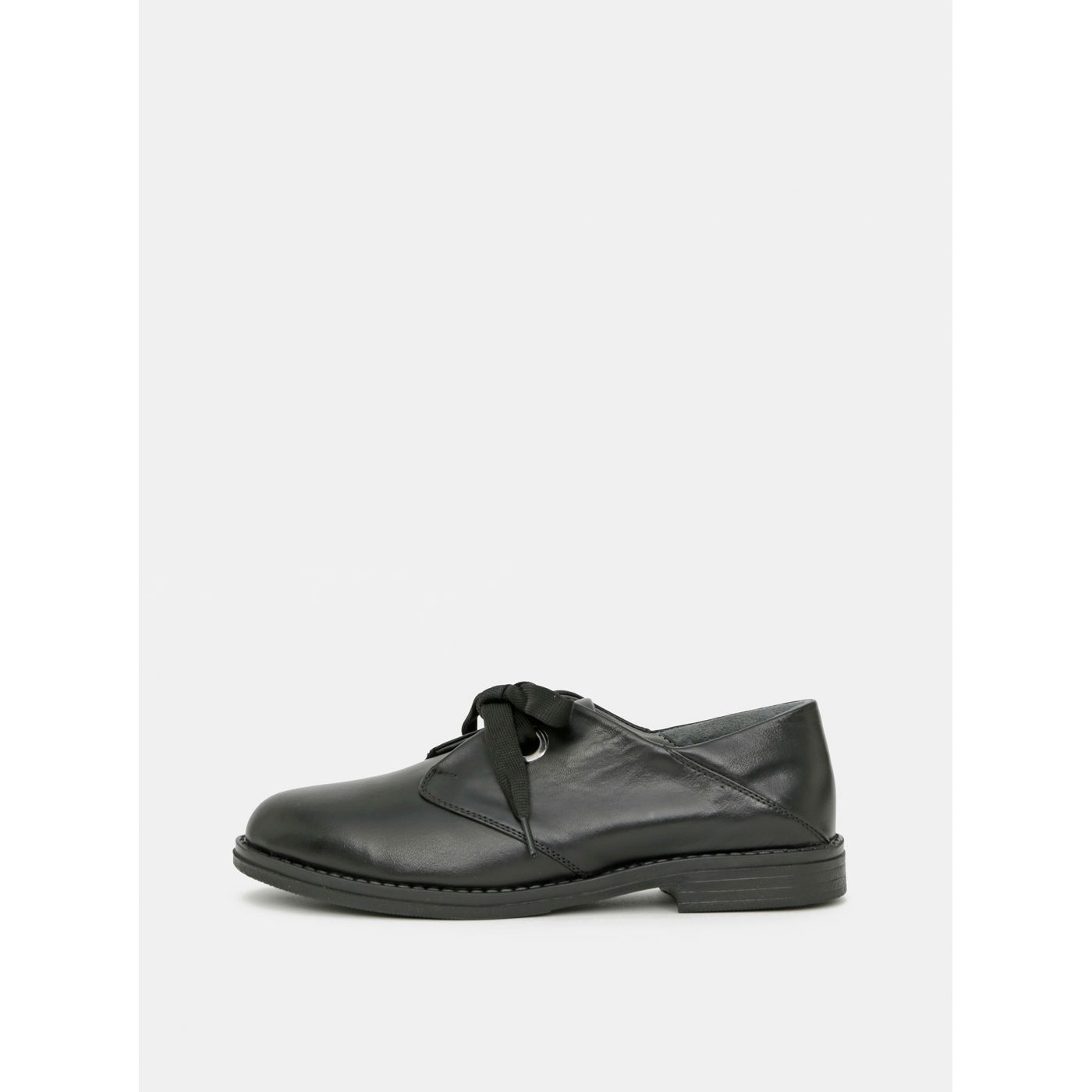 Black Women's Leather Shoes WILD