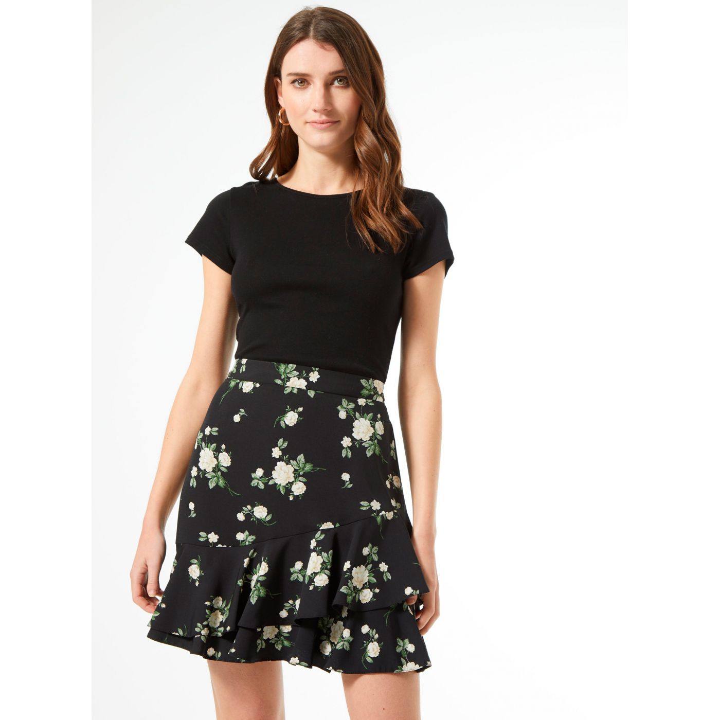 Black floral skirt Dorothy Perkins