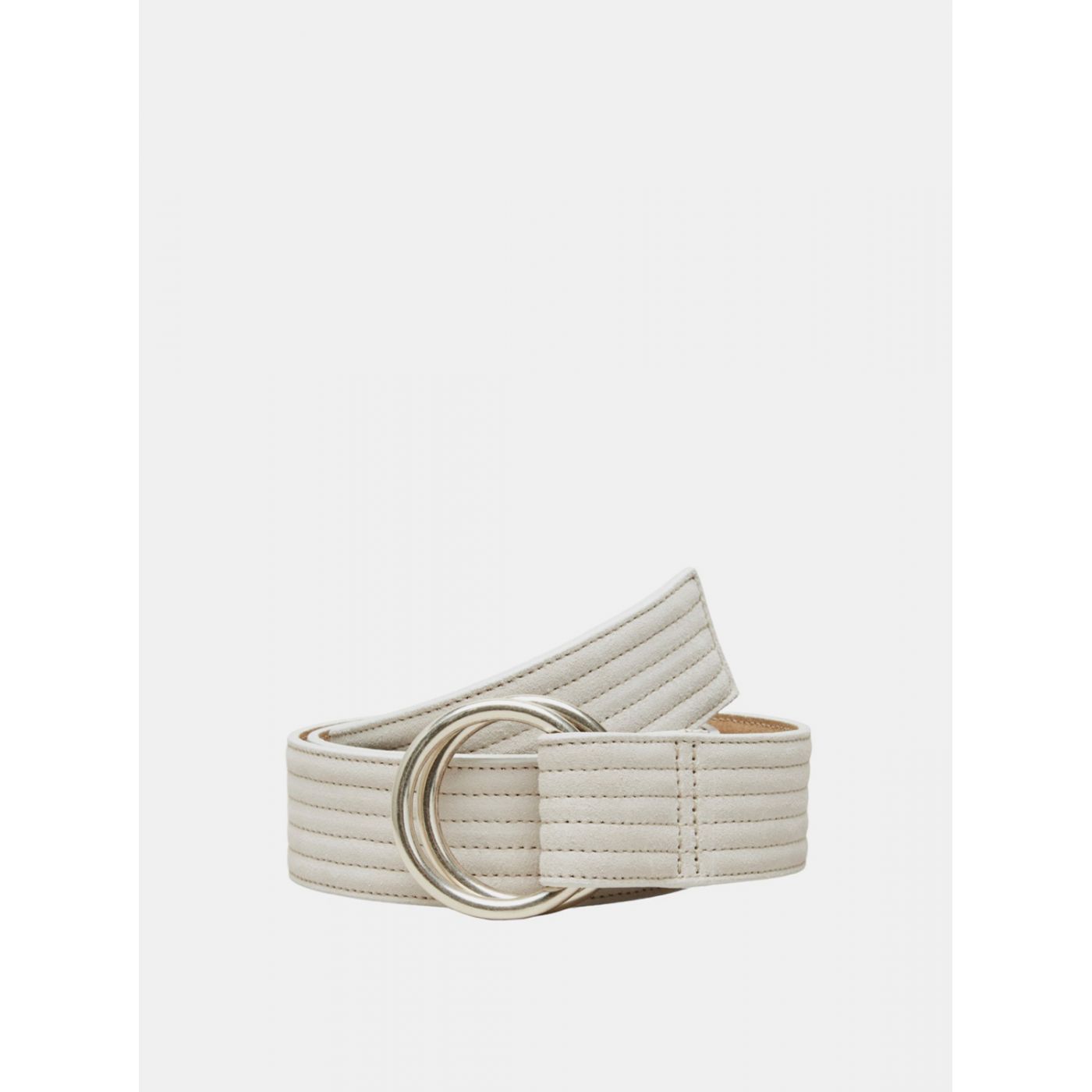 Cream Leather Belt Selected Femme Selina