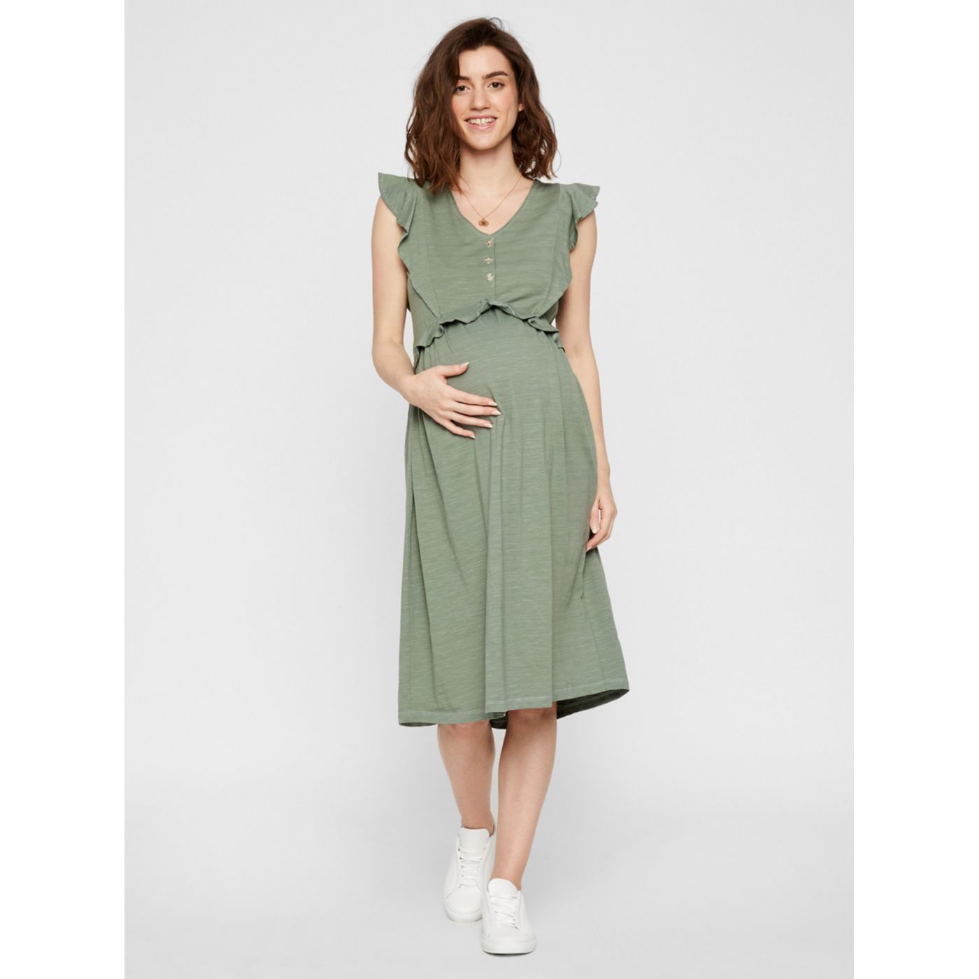 Green Maternity Dress Mama.licious Milla