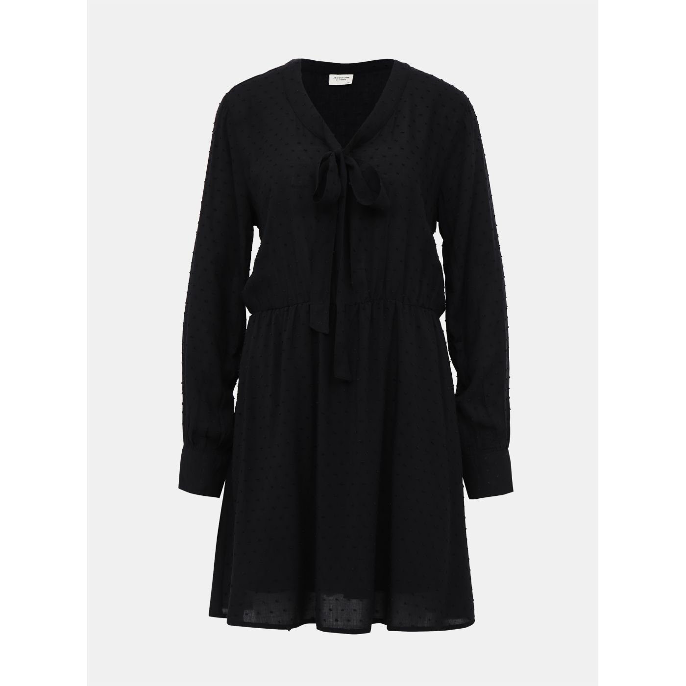 Jacqueline de Yong Riise Black Patterned Dress