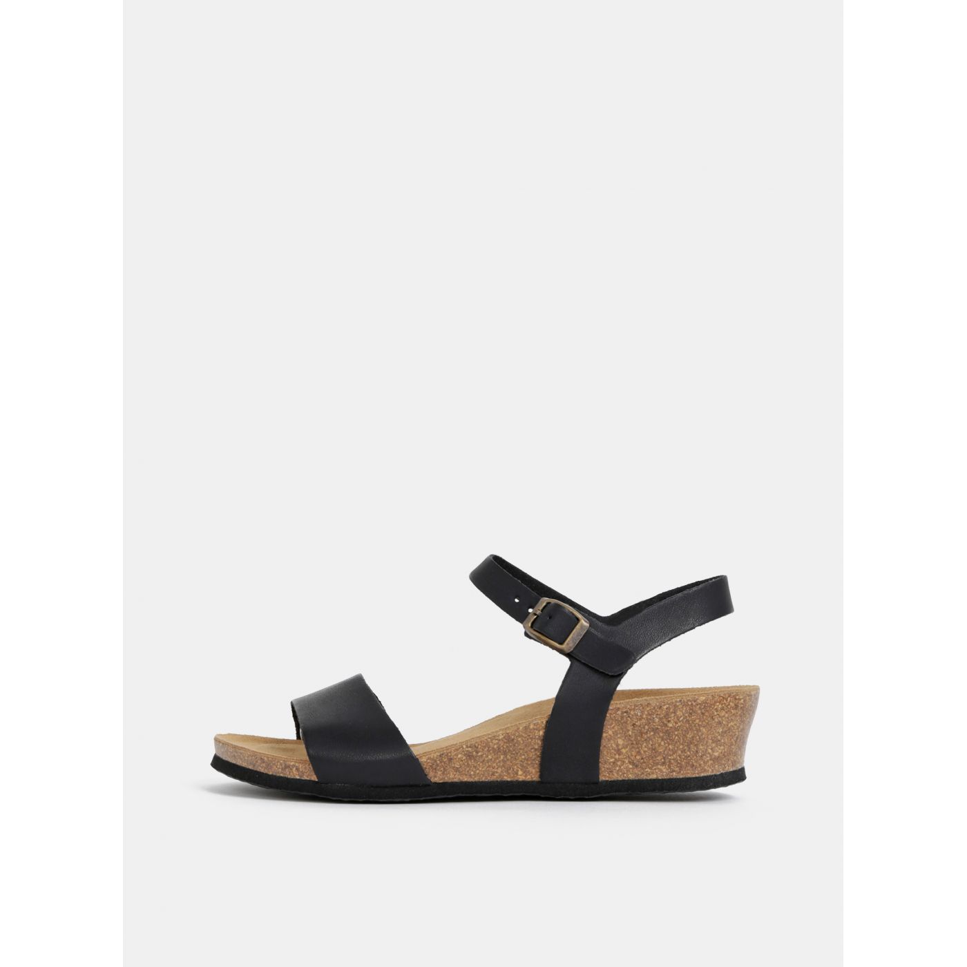 Black gusset sandals OJJU