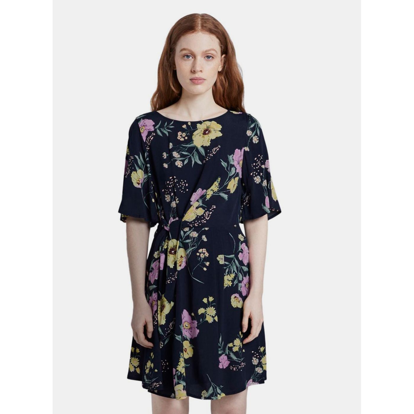 Tom Tailor Denim Dark Blue Women's Floral Dress