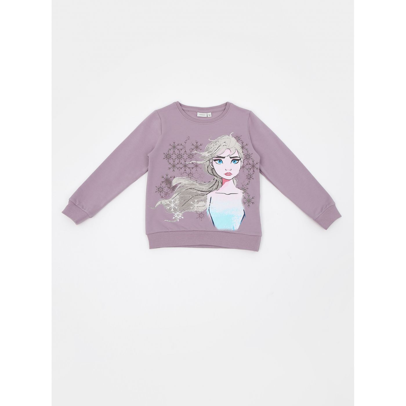 Light Purple Girly Sweatshirt Printed Name it Disney Frozen Malula