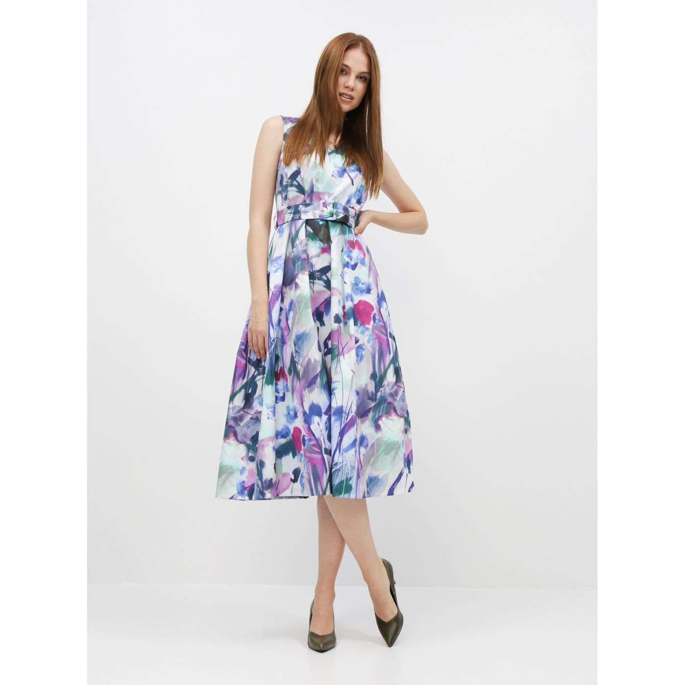 Blue-Purple Patterned Closet Dress