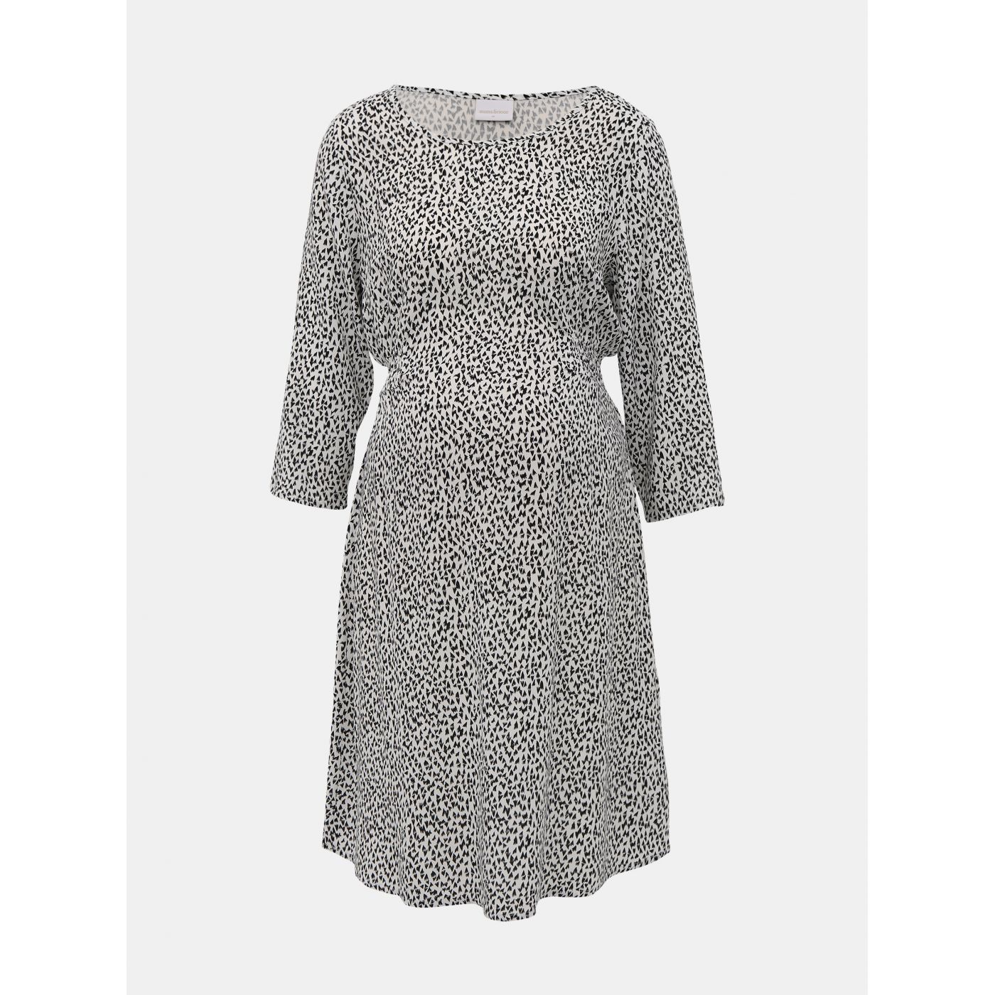 Black-and-white Maternity Patterned Dress Mama.licious Alica