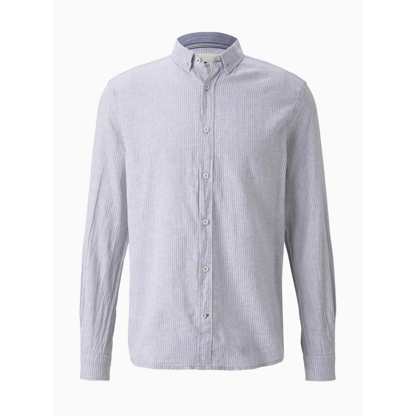 Tom Tailor Light Grey Men's Linen Shirt