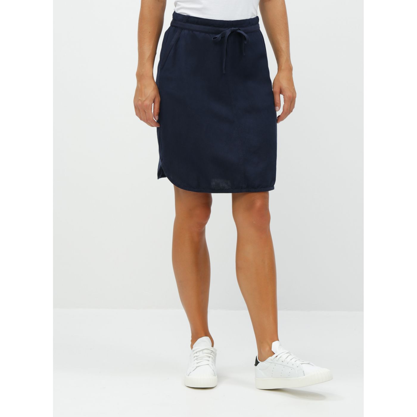Dark Blue Linen Skirt Tom Tailor