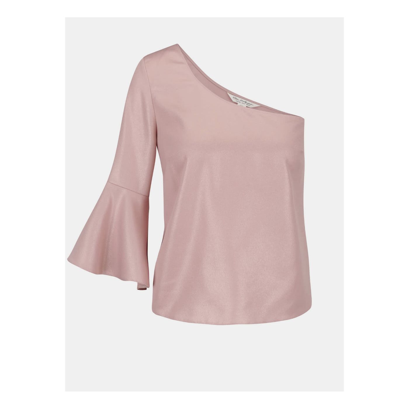 Miss Selfridge's Light Pink Crop Top for One Shoulder