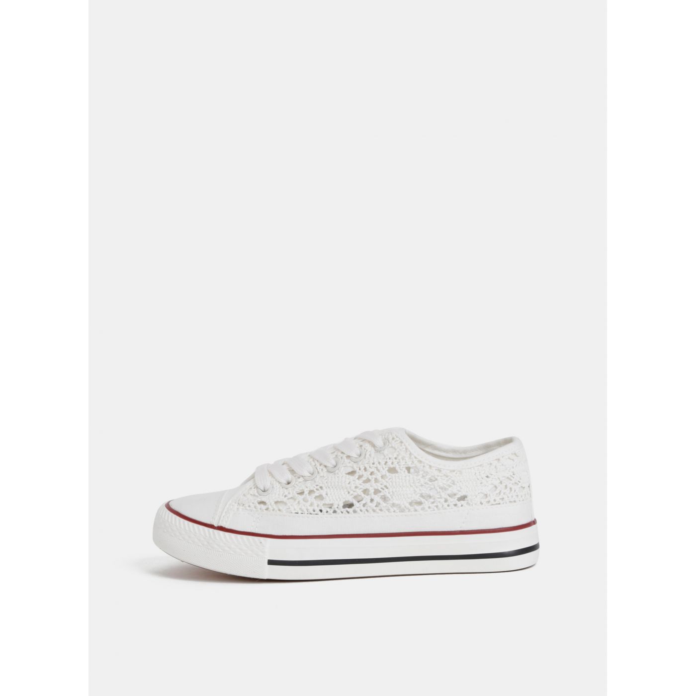 Haily ́s Lacy Women's White Crochet Sneakers