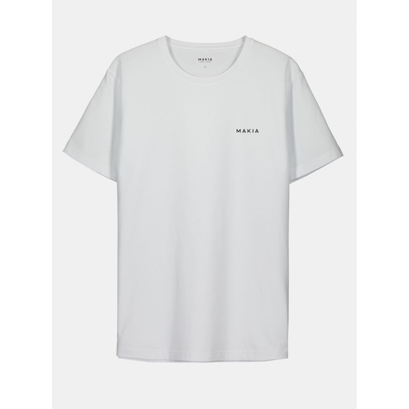 Makia Trim Printed Men's White T-Shirt
