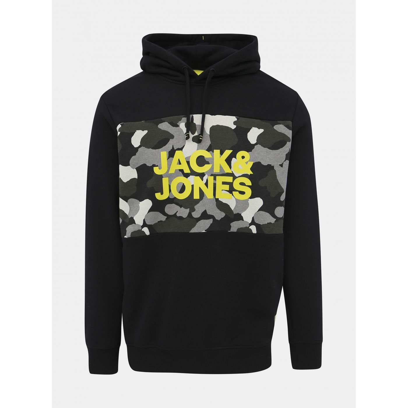 Black Hoodie with Jack & Jones Ludo Print