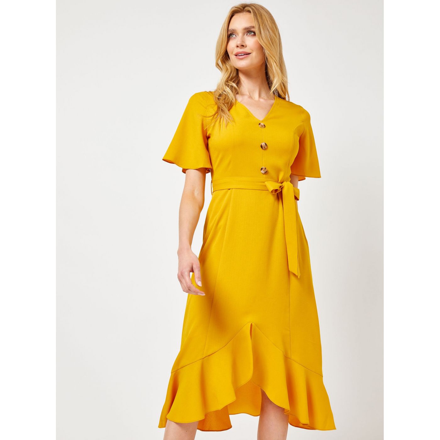 Dorothy Perkins Mustard Mididishts