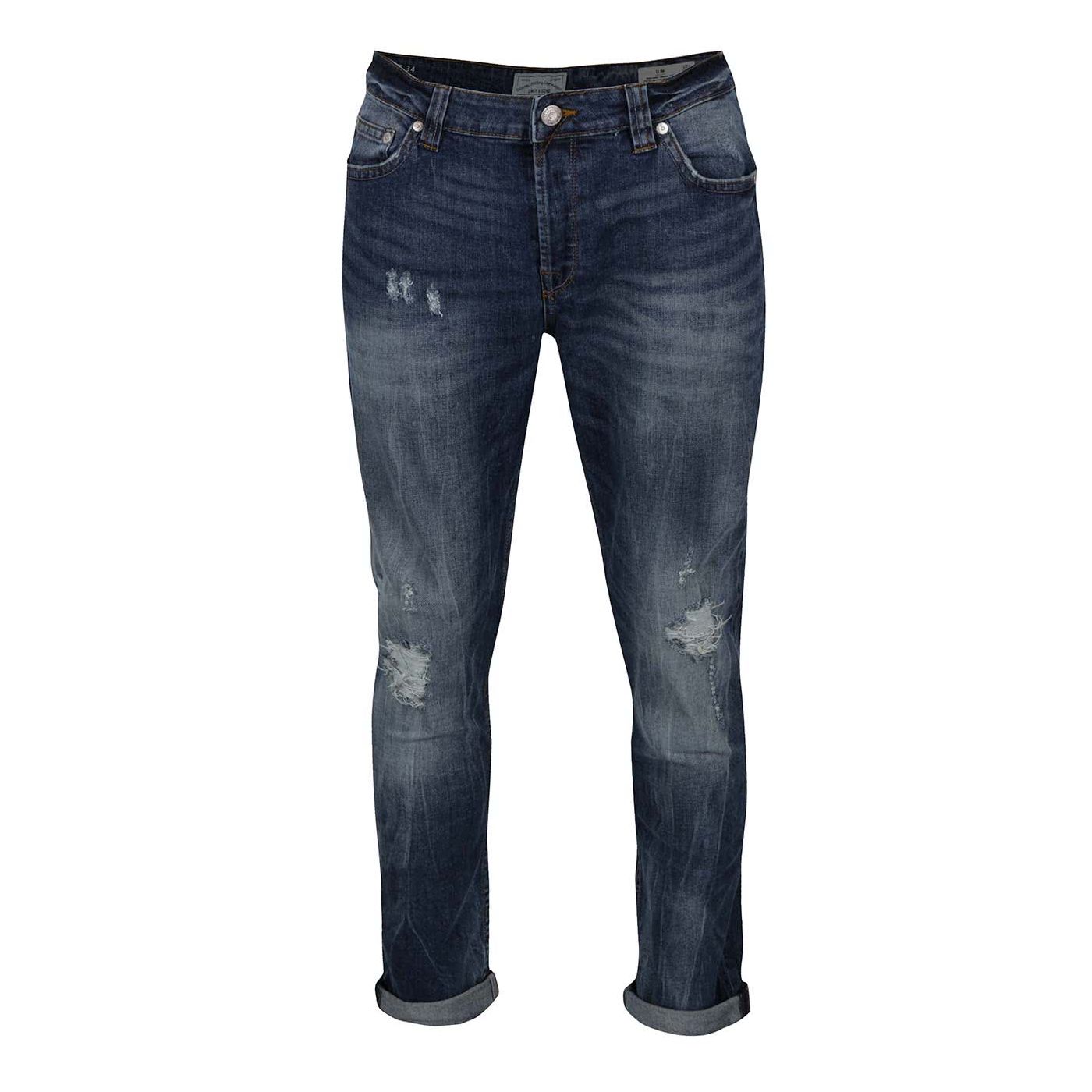 Blue jeans with a torn effect ONLY & SONS Loom