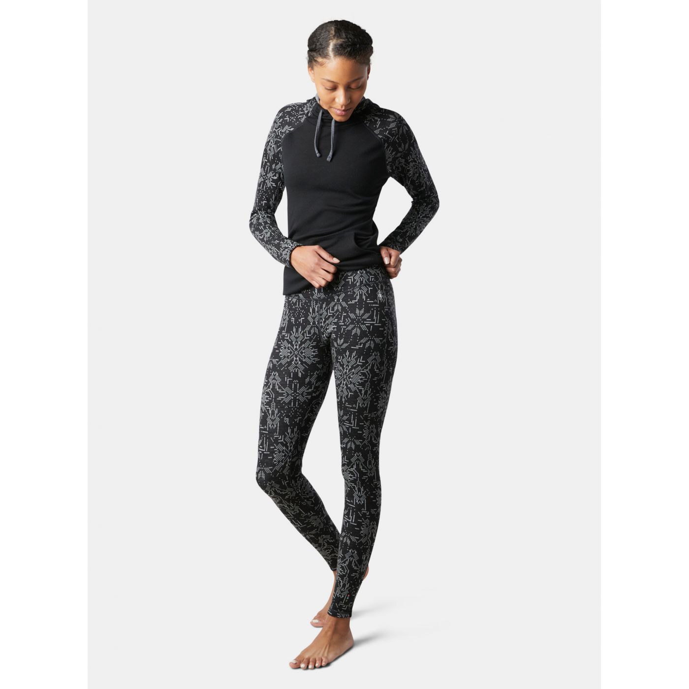 Black Women's Patterned Leggings Smartwool