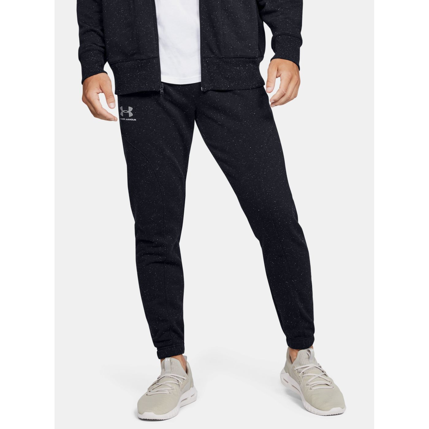 Black Men's Sweatpants Speckled Fleece Under Armour