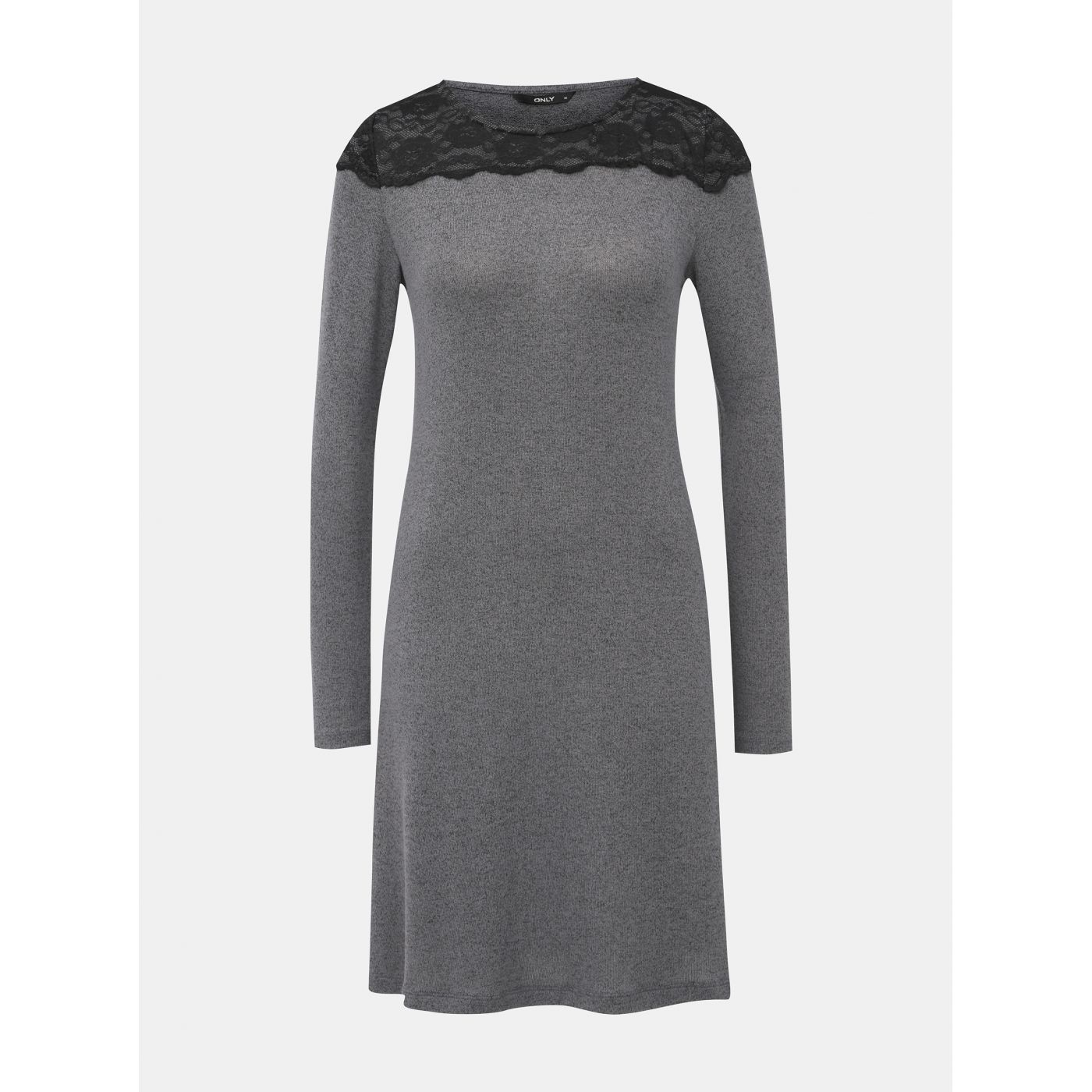 Grey Annealed Dress with Lace ONLY Deal