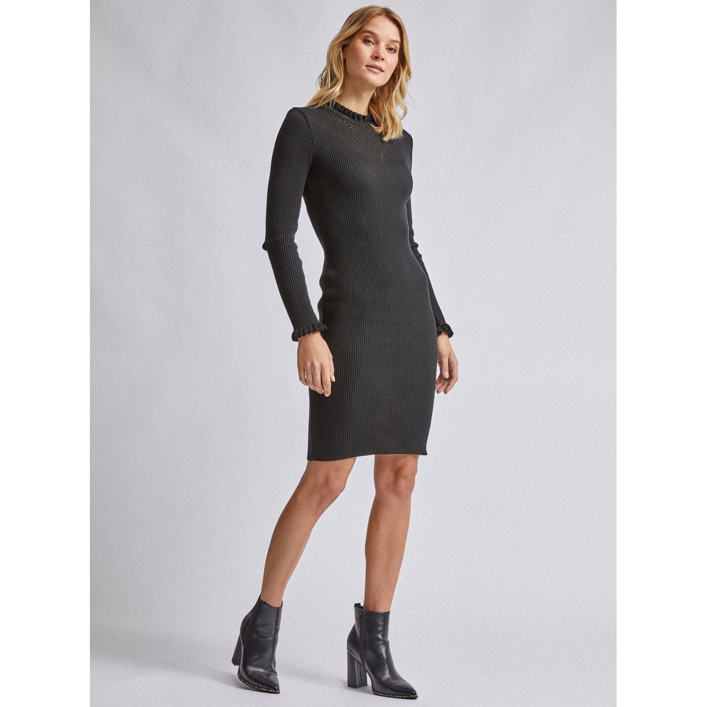 Dorothy Perkins Black Sweater Dress