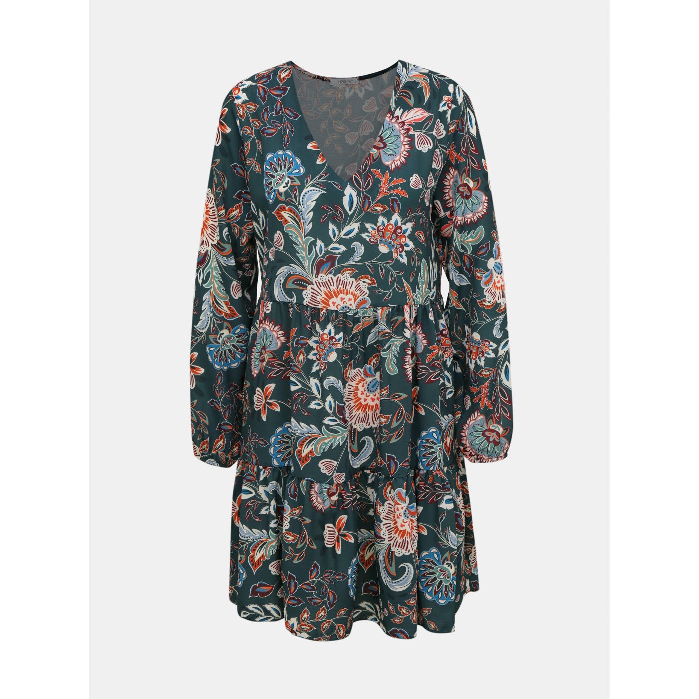 Haily's Green Floral Dress
