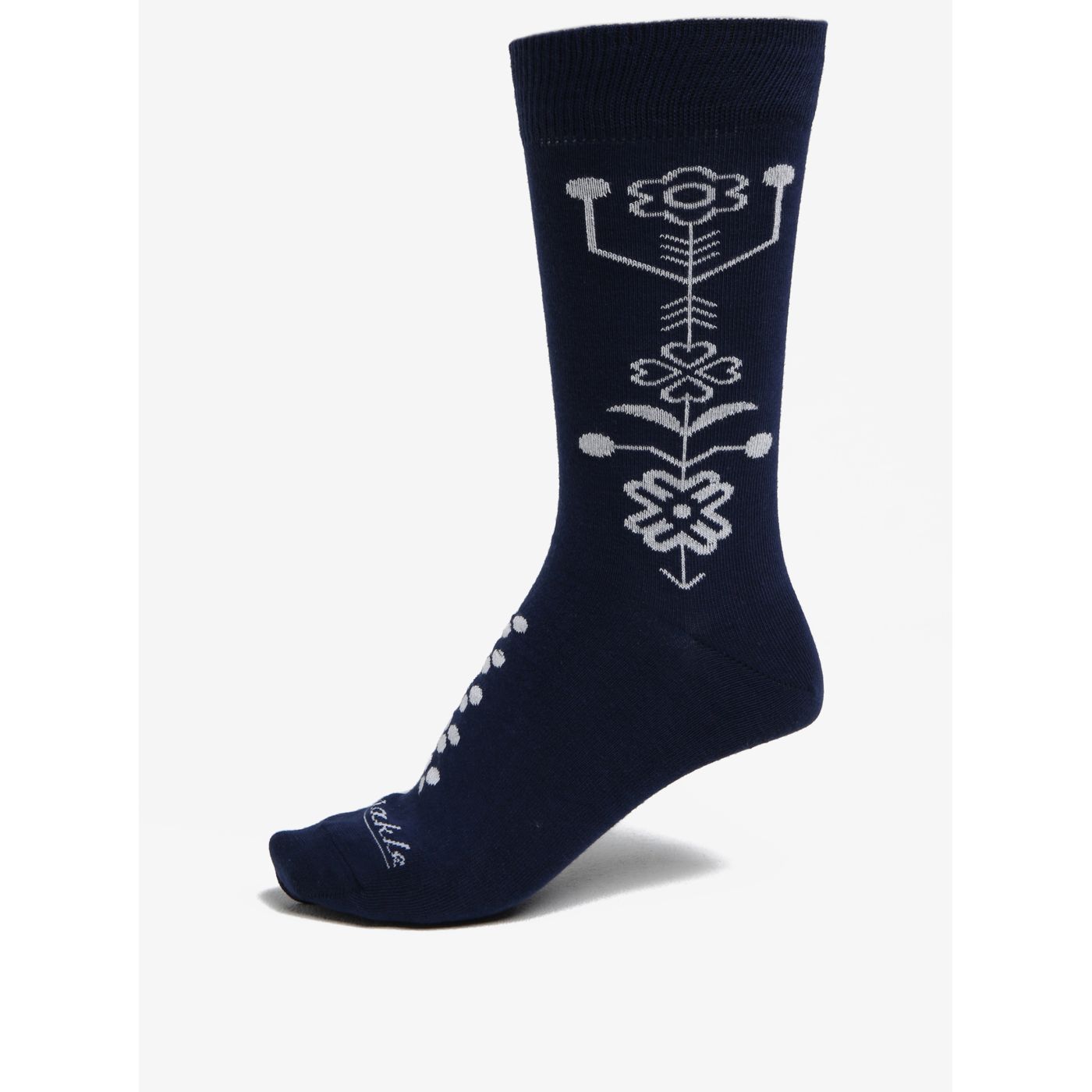 Blue-white patterned unisex socks Fusakle Bluepress