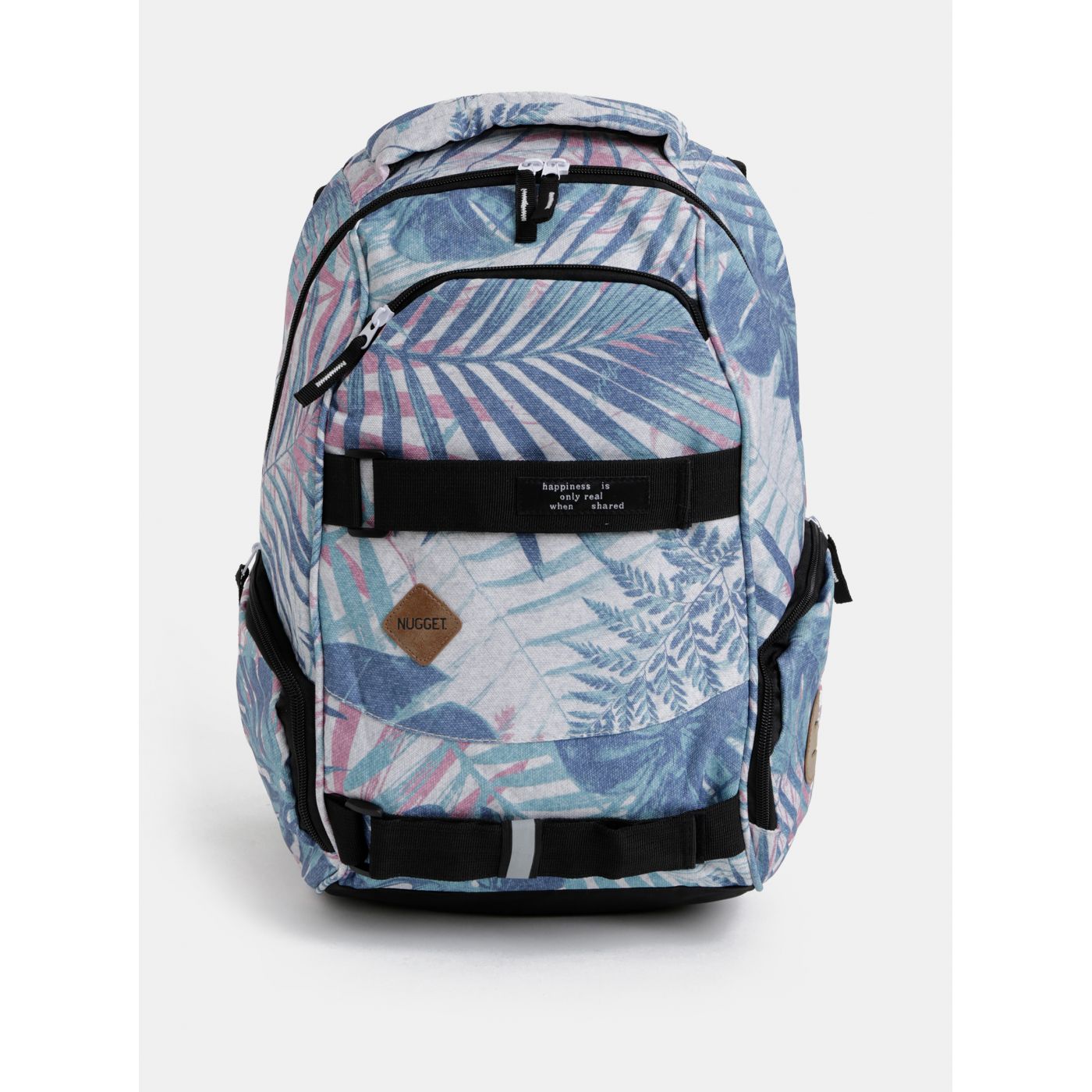 Blue patterned backpack NUGGET Bradley 24 l