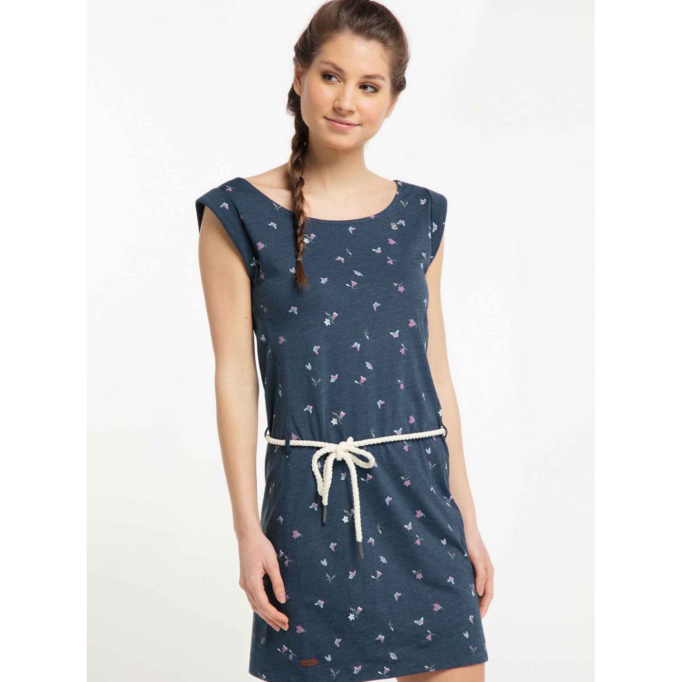 Dark Blue Patterned Ragwear Tamy Dress