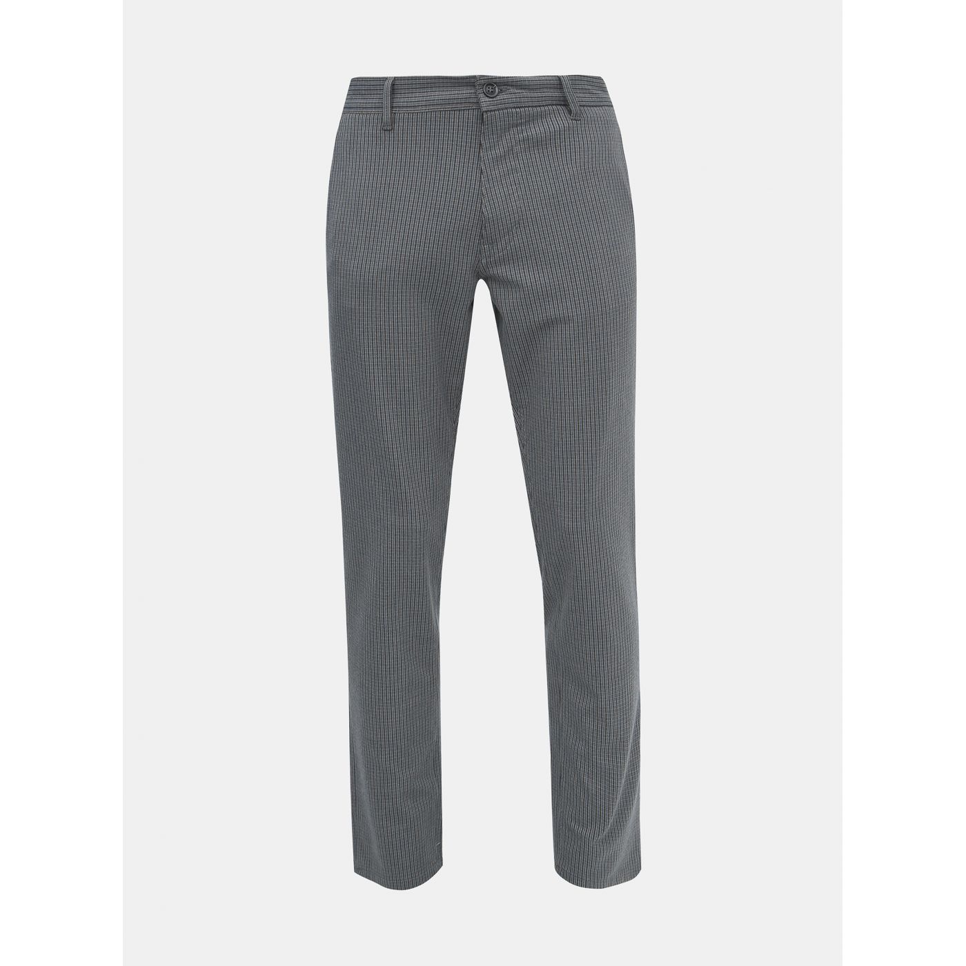 Grey Checked Chino Pants Selected By Homme Storm