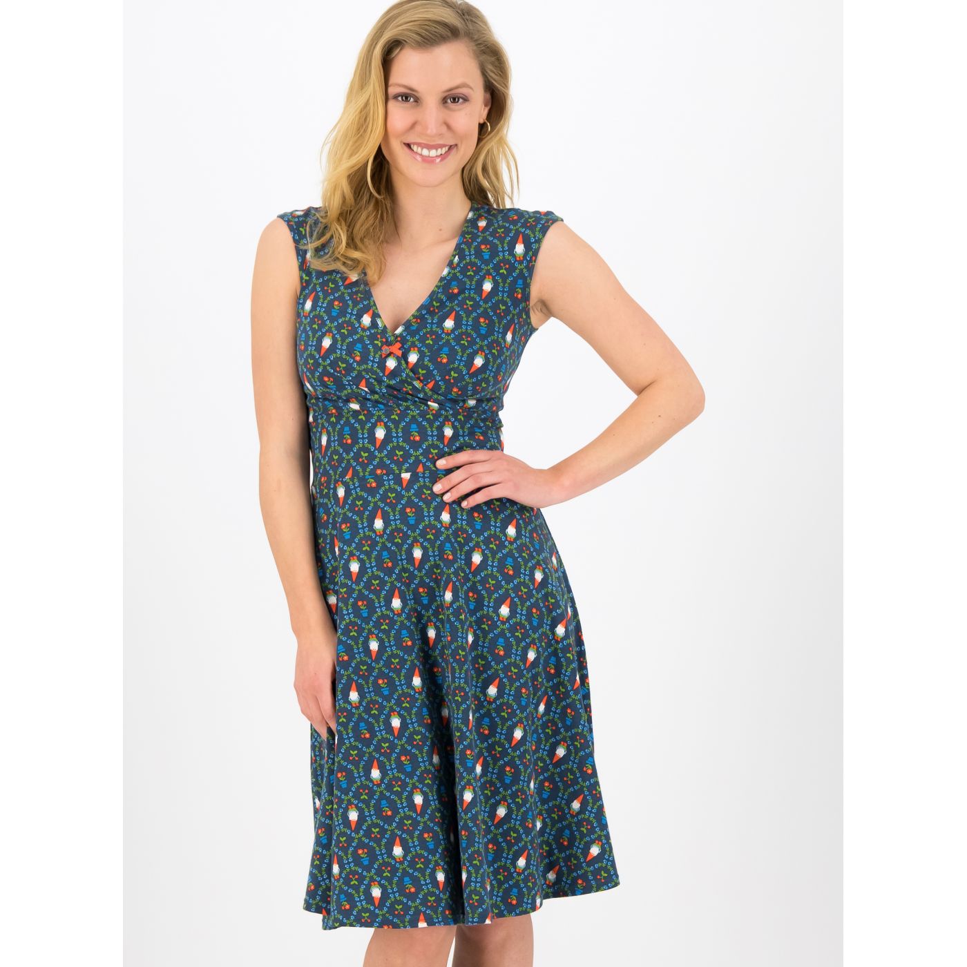 Blutsgeschwister Dark Blue Patterned Dress