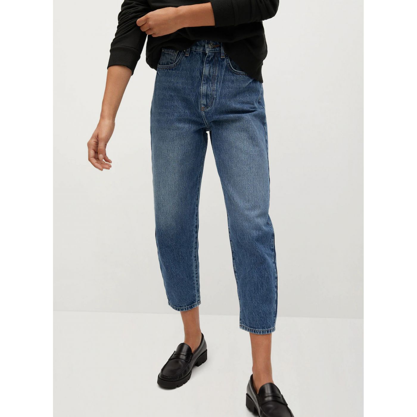 Blue Balloon Fit Mango Jeans