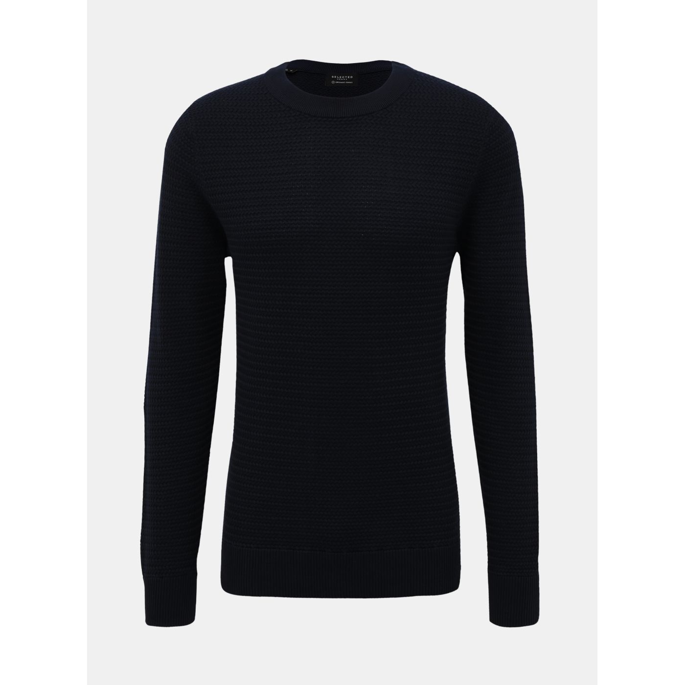 Dark Blue Basic Sweater Selected By Homme Tommy