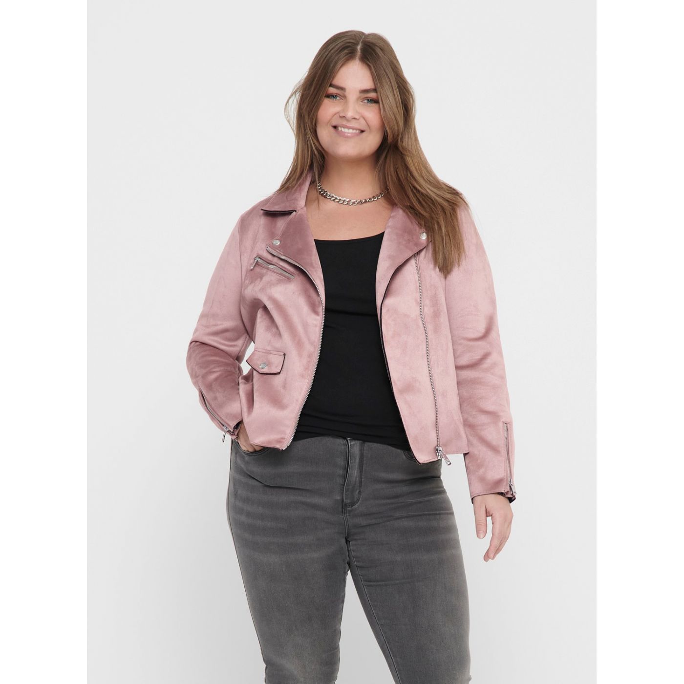 Pink curvy in suede finish ONLY CARMAKOMA Sherry