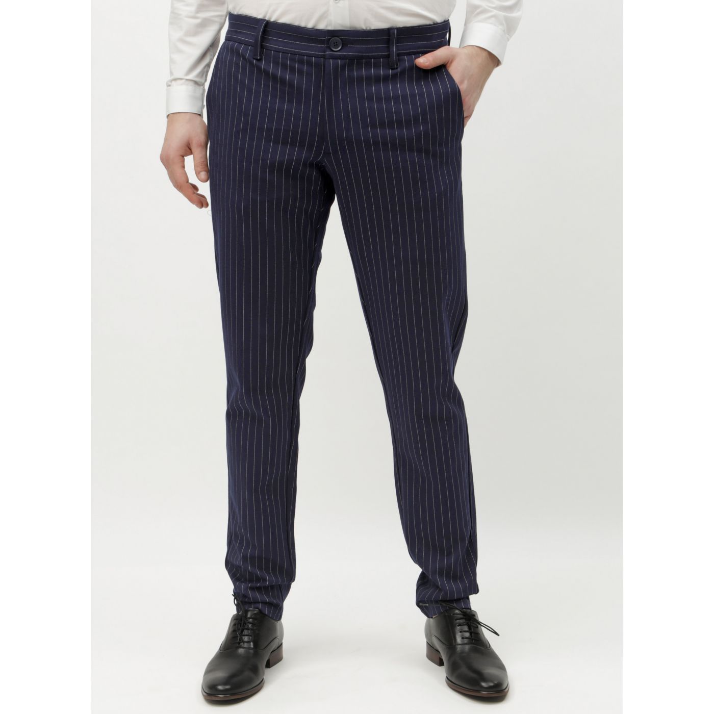 Dark blue striped trousers ONLY & SONS Mark