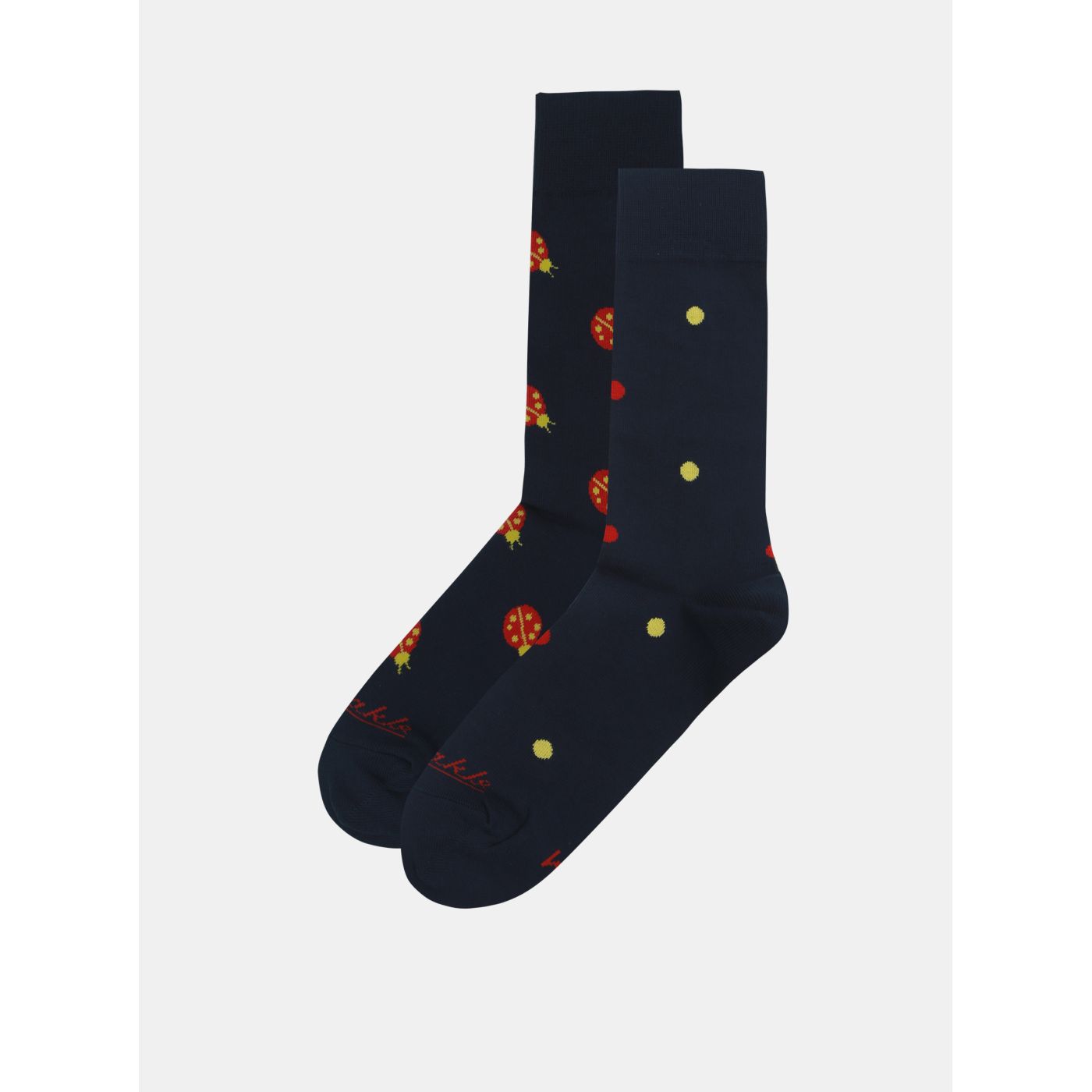 Dark blue socks with ladybug motif Fusakle Lienka