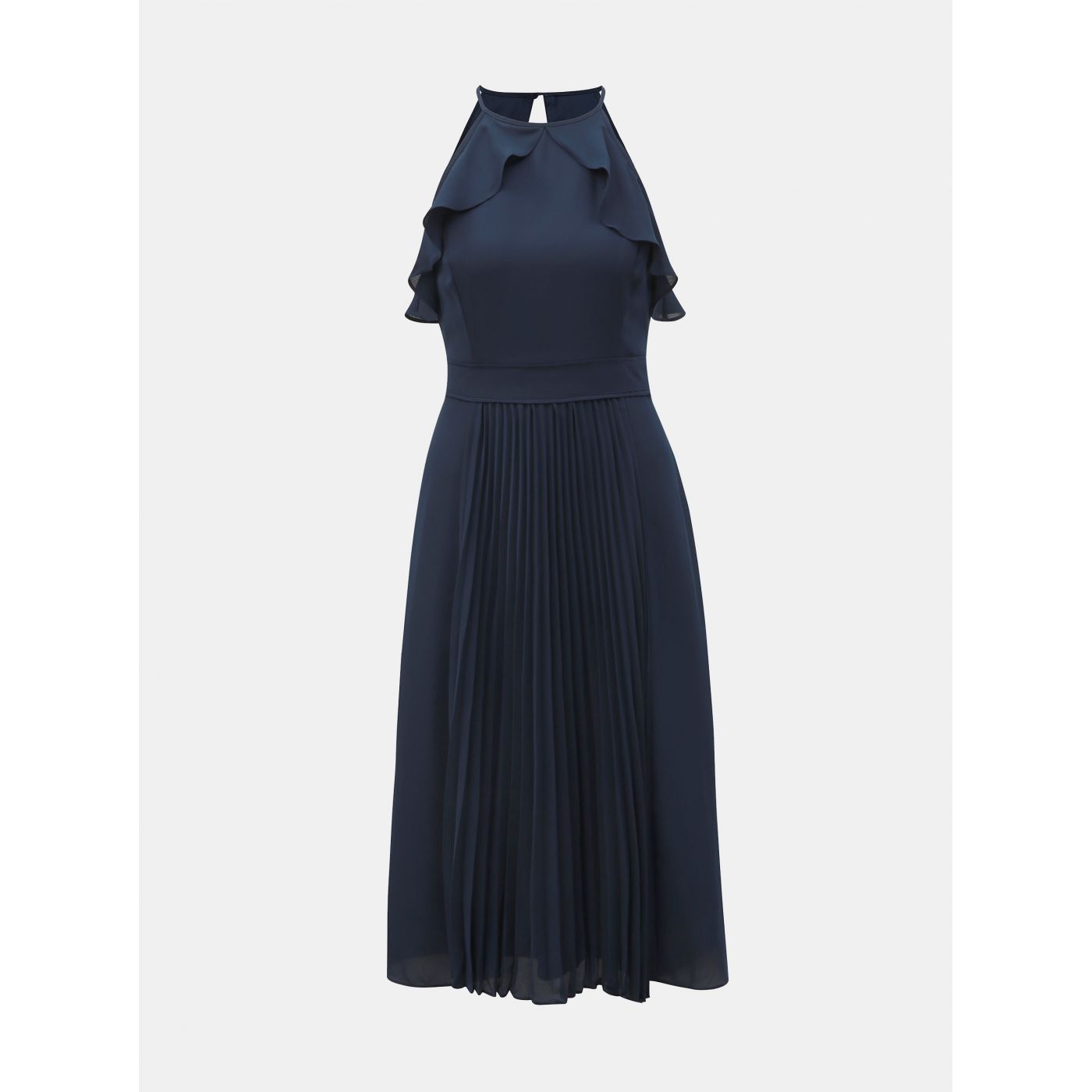 Dark blue pleated dress by Dorothy Perkins