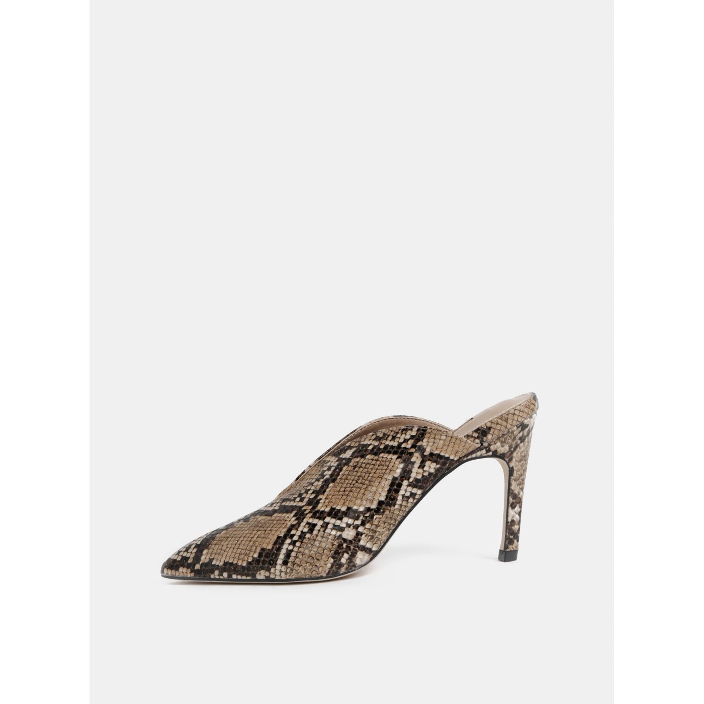 Dorothy Perkins, a snake-patterned brown pumps