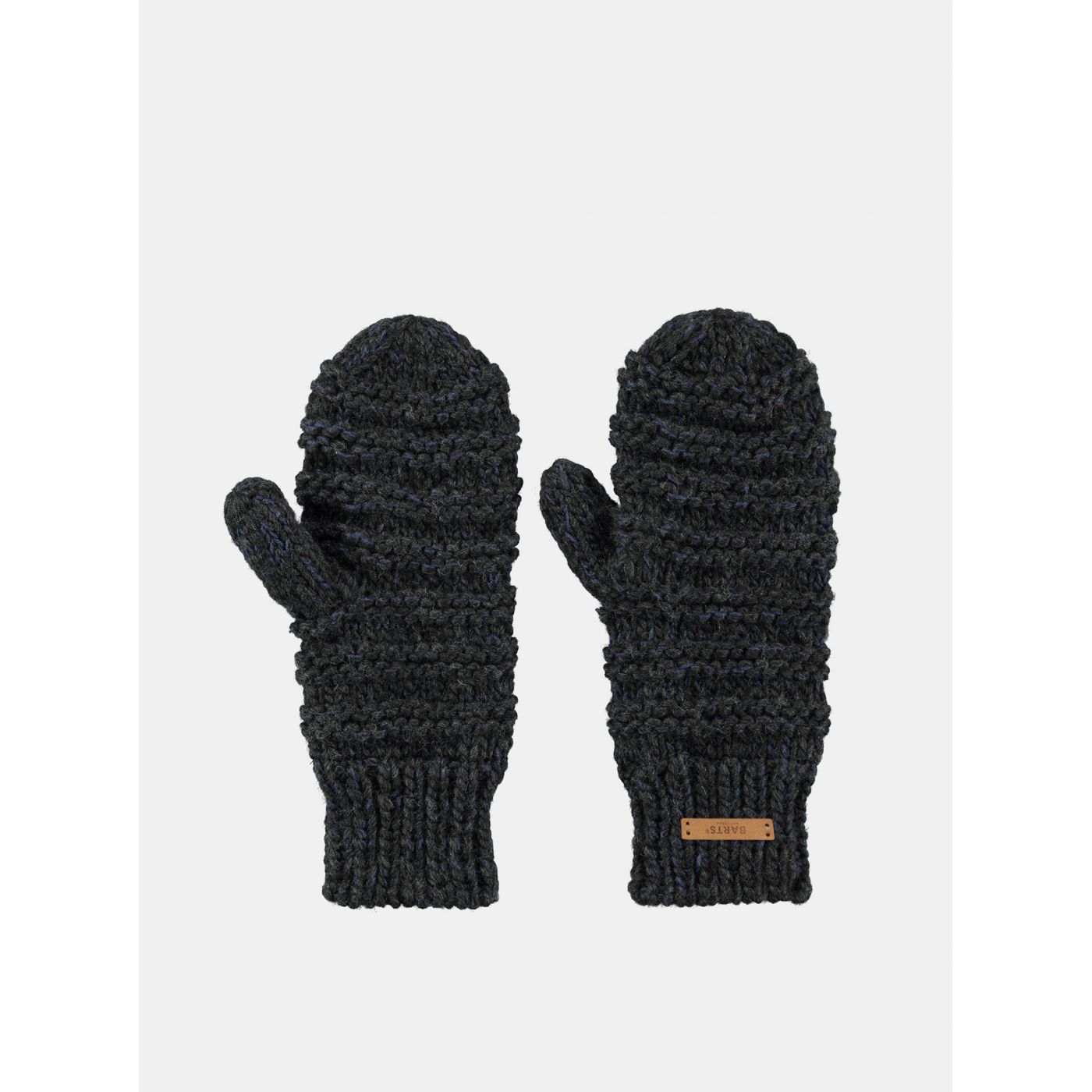 Dark grey women's gloves with barts wool admixing
