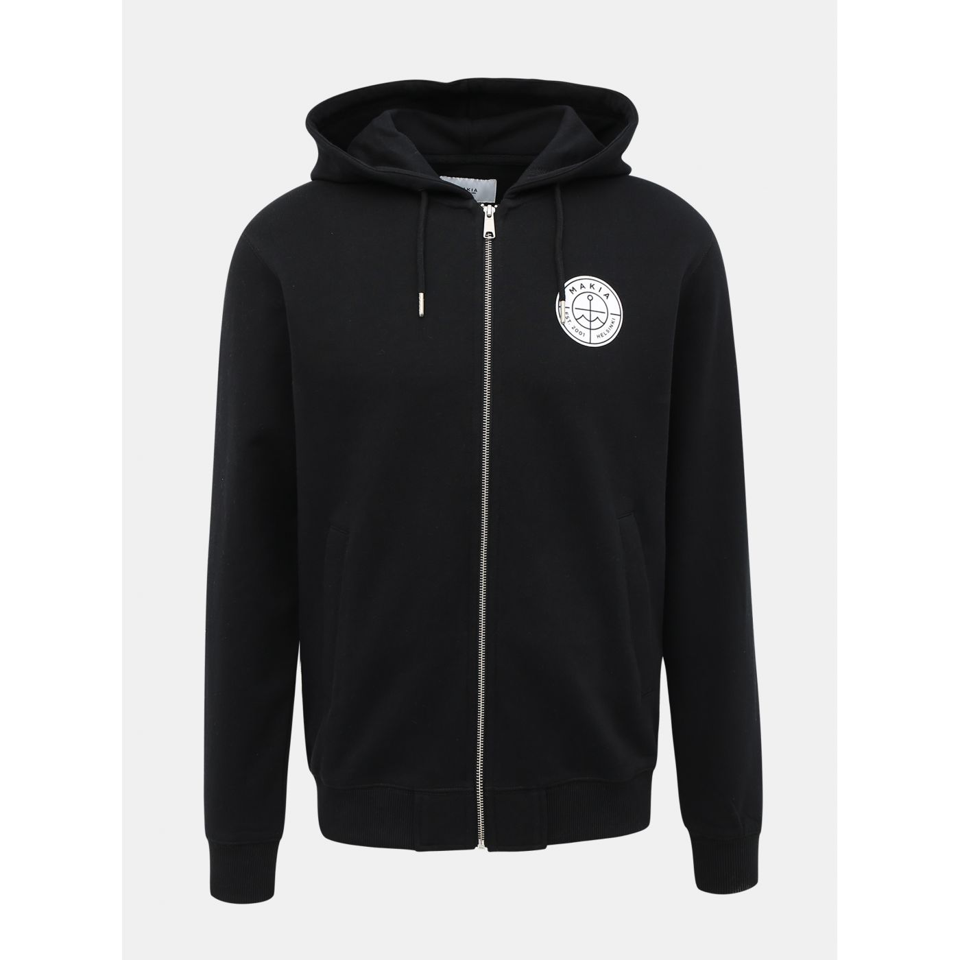 Makia Esker Black Men's Zip Hoodie