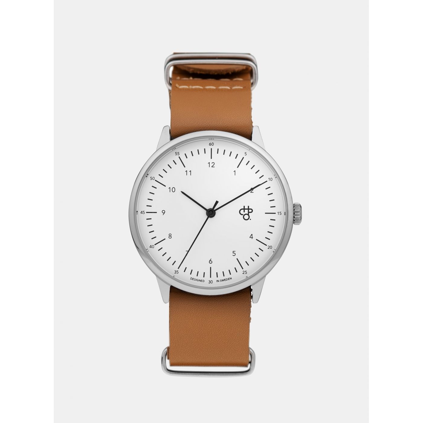 Watch with brown leather belt CHPO Harold