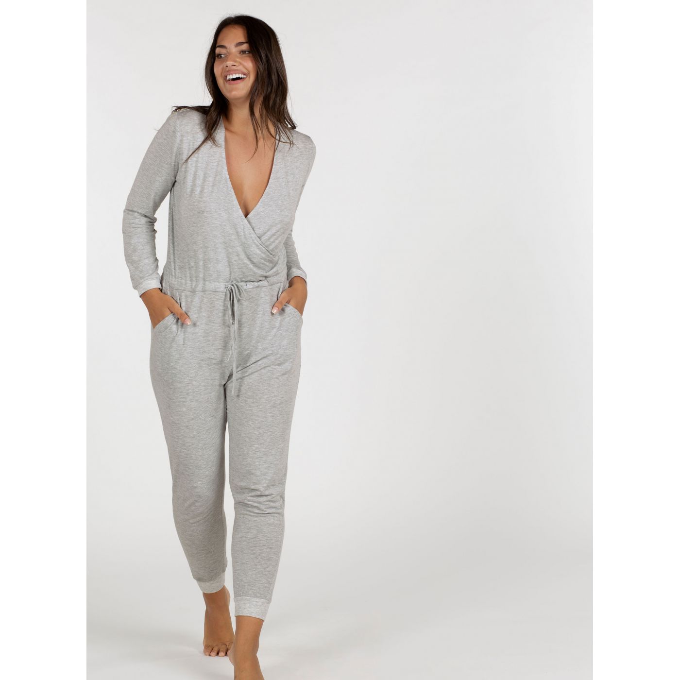 Grey Pyjama Overalls DORINA